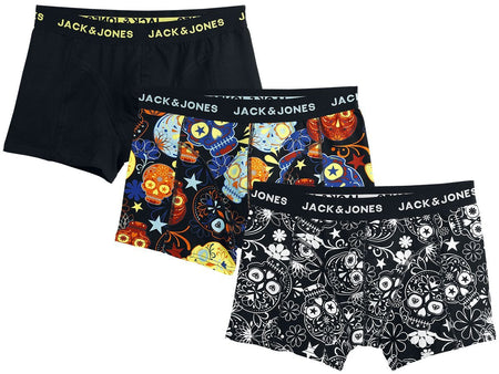 Boxer  de Jack & Jones - CALEÇONS JACSUGAR CRÂNE - LOT DE 3 - S à XXL - pour Homme - noir - jack & jones