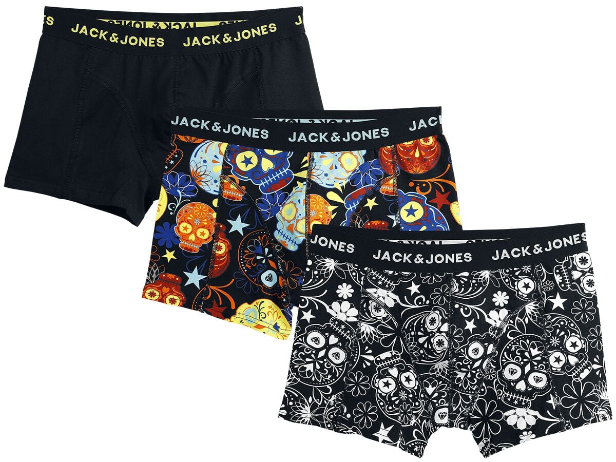 Boxer  de Jack & Jones - CALEÇONS JACSUGAR CRÂNE - LOT DE 3 - S à XXL - pour Homme - noir - jack & jones
