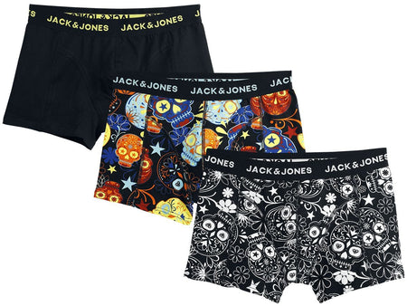 Boxer  de Jack & Jones - CALEÇONS JACSUGAR CRÂNE - LOT DE 3 - S à XXL - pour Homme - noir - jack & jones