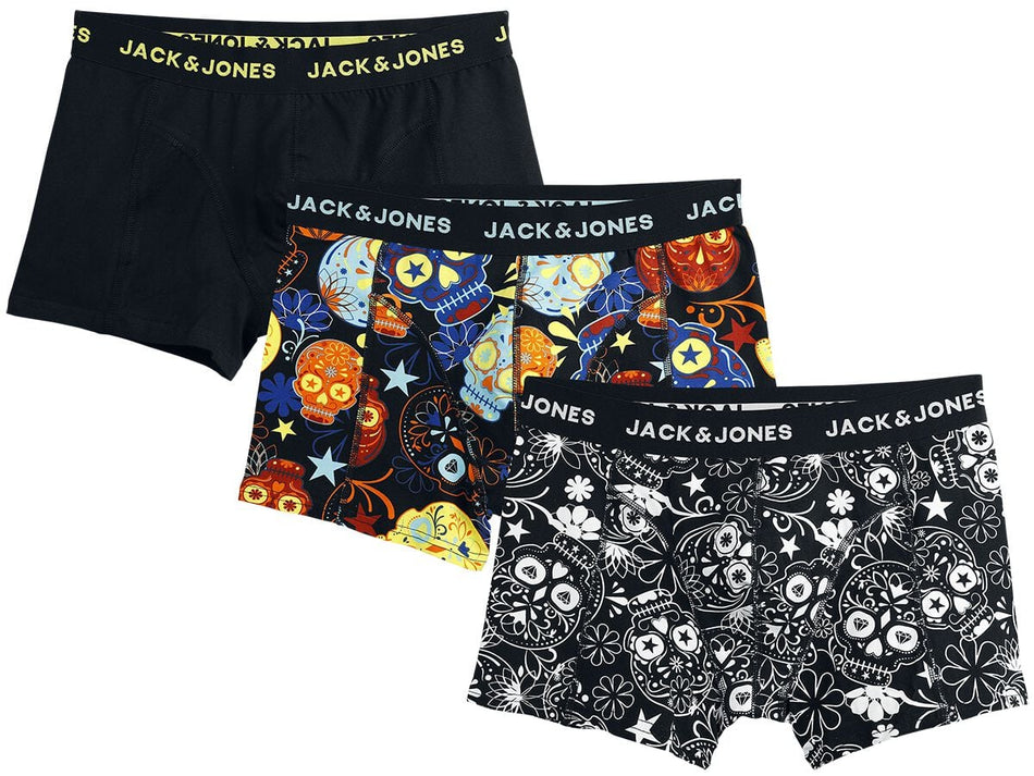 Boxer  de Jack & Jones - CALEÇONS JACSUGAR CRÂNE - LOT DE 3 - S à XXL - pour Homme - noir - jack & jones