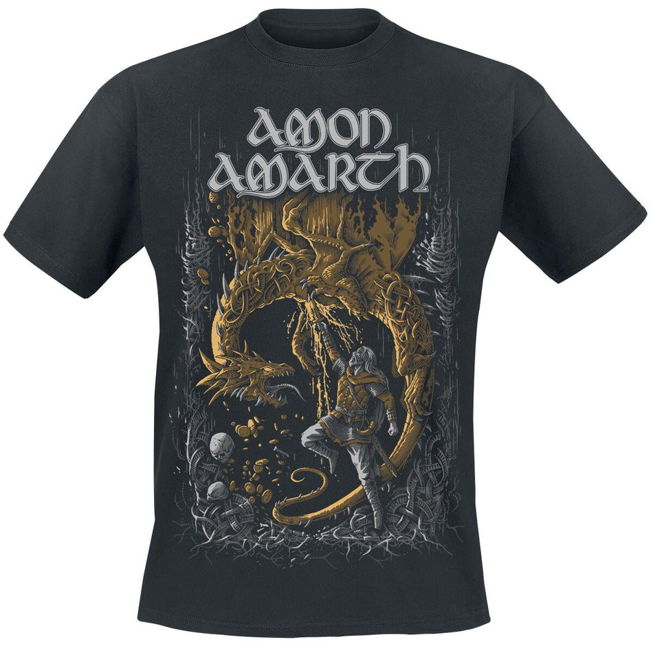 T-Shirt Manches courtes  de Amon Amarth - Fafner's Gold - M à 5XL - pour Homme - noir - Amon Amarth