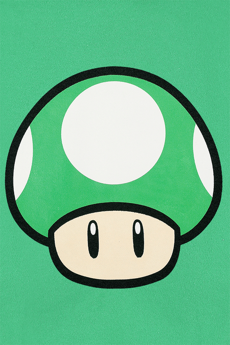 Sweat-shirt à capuche Gaming de Super Mario - Super Mario 1 - Champignon Up - S à XXL - pour Homme - vert - Super Mario - View 2
