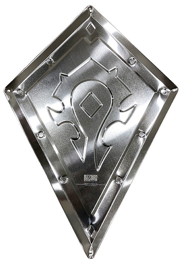 Plaque en métal Gaming de World Of Warcraft - Bouclier De La Horde - pour Unisexe - argent/rouge - World Of Warcraft - View 2