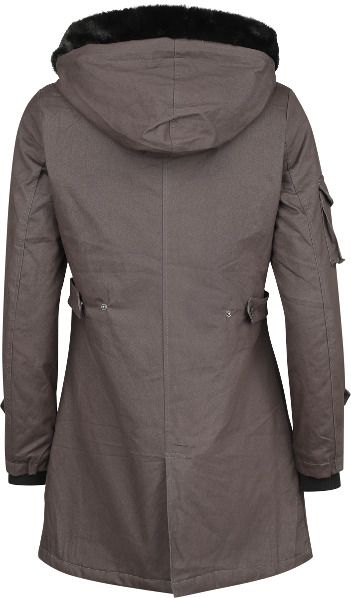 Veste mi-saison Gothic de Gothicana by EMP - Bloodsucker - XS à 5XL - pour Femme - gris foncé - Gothicana by EMP - View 2