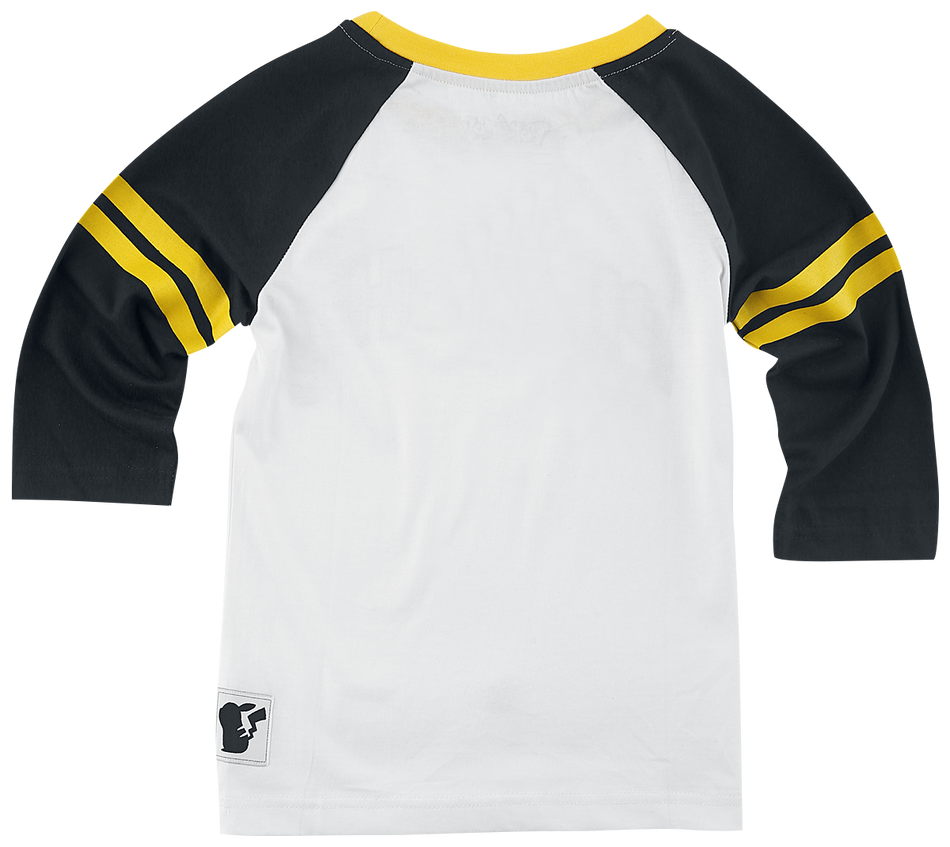 Manches longues Gaming de Pokémon - Enfants - Pikachu 025 - 98/104 à 158/164 - pour Enfants - noir/blanc - Pokémon - View 2