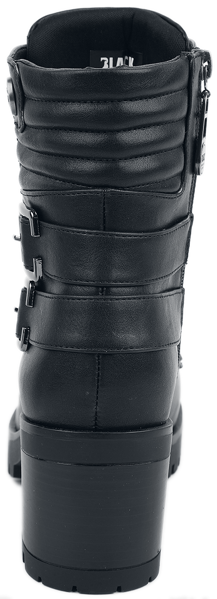 Bottes  de Black Premium by EMP - Bottines Lacées Noires Avec Boucles & Talons - EU38 à EU41 - pour Femme - noir - Black Premium by EMP - View 2