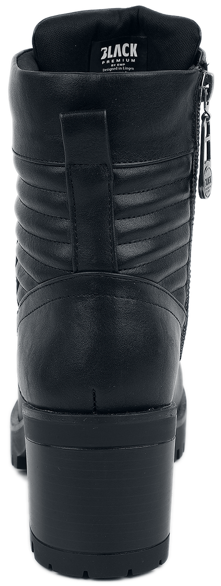 Bottes  de Black Premium by EMP - Bottines Lacées Noires À Talons - EU37 à EU42 - pour Femme - noir - Black Premium by EMP - View 2