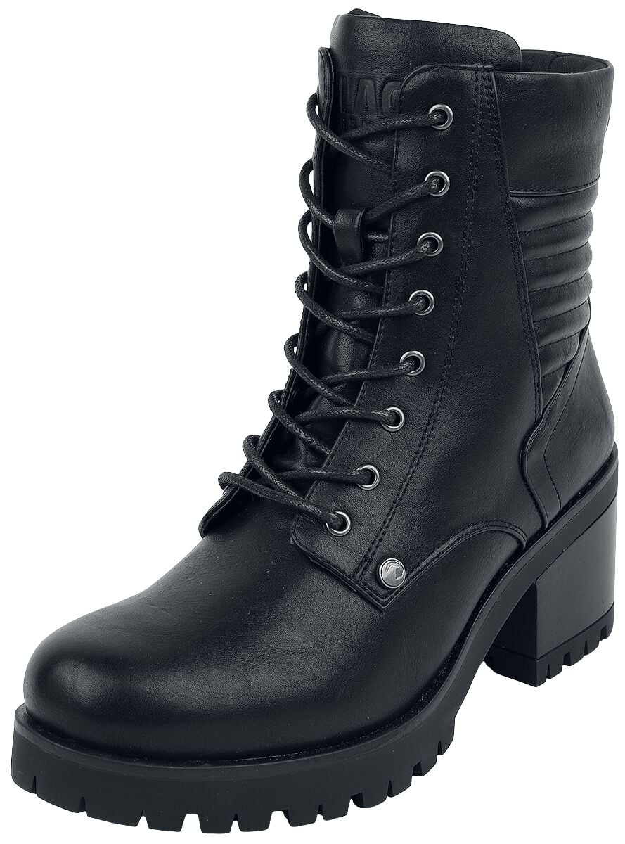 Bottes  de Black Premium by EMP - Bottines Lacées Noires À Talons - EU37 à EU42 - pour Femme - noir - Black Premium by EMP