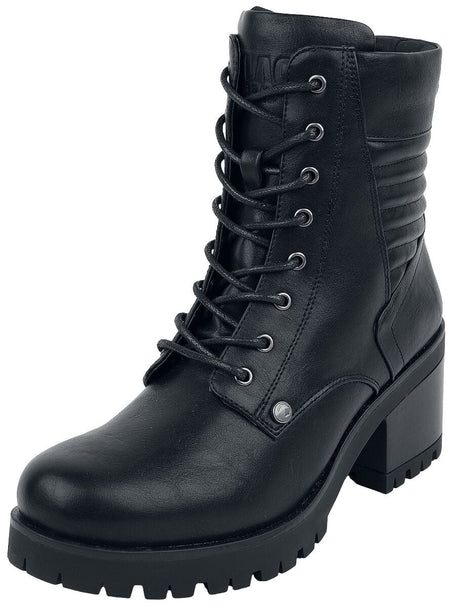 Bottes  de Black Premium by EMP - Bottines Lacées Noires À Talons - EU37 à EU42 - pour Femme - noir - Black Premium by EMP
