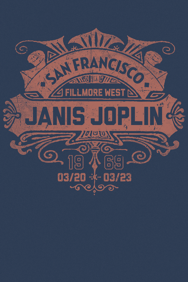 T-Shirt Manches courtes  de Joplin, Janis - S à XXL - pour Femme - marine - Joplin, Janis - View 2