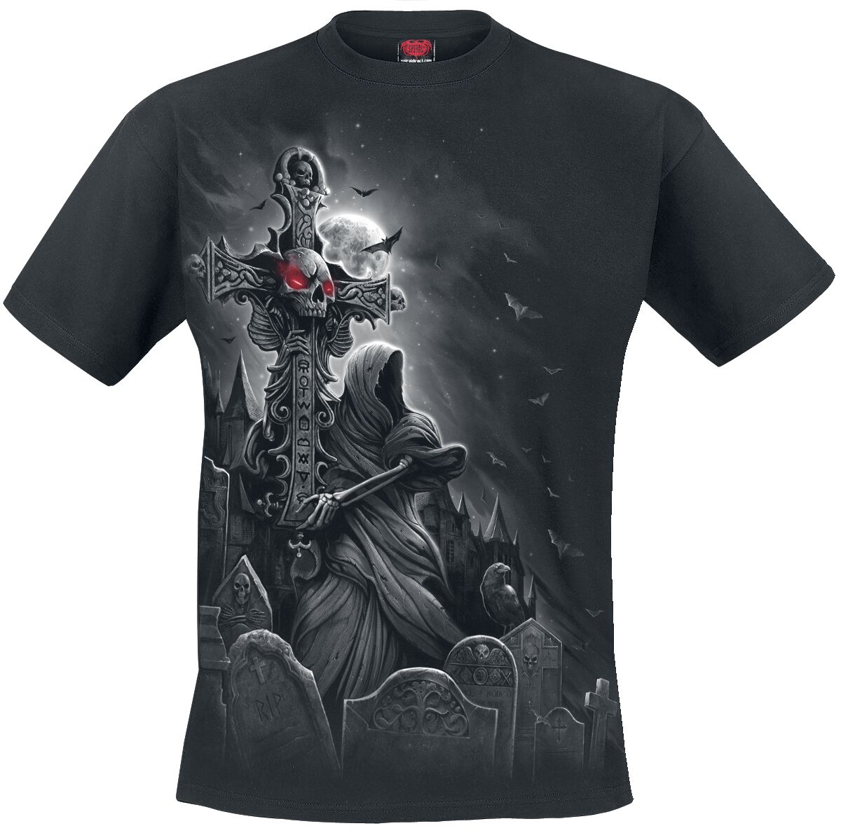 T-Shirt Manches courtes Gothic de Spiral - Grave Walker - S à XXL - pour Homme - noir - Spiral