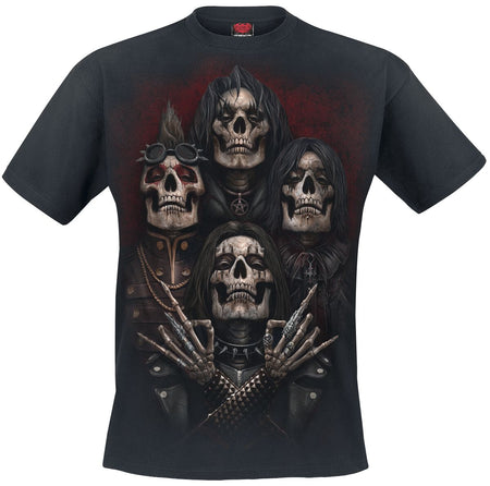 T-Shirt Manches courtes Gothic de Spiral - FACES OF GOTH - S à XXL - pour Homme - noir - Spiral