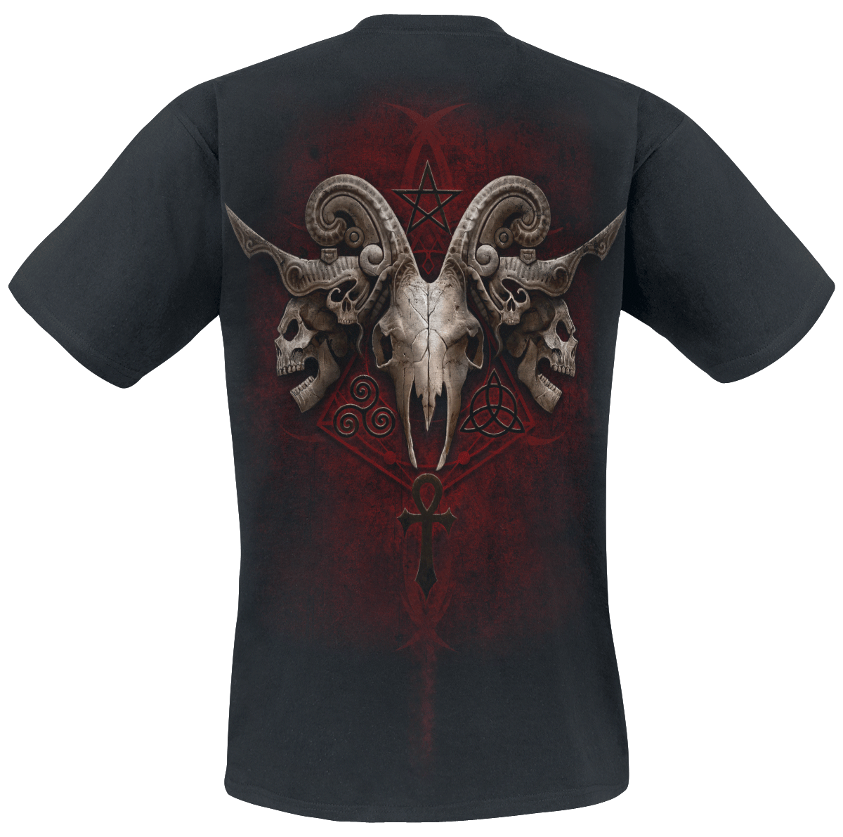 T-Shirt Manches courtes Gothic de Spiral - FACES OF GOTH - S à XXL - pour Homme - noir - Spiral - View 2