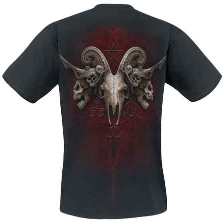 T-Shirt Manches courtes Gothic de Spiral - FACES OF GOTH - S à XXL - pour Homme - noir - Spiral - View 2
