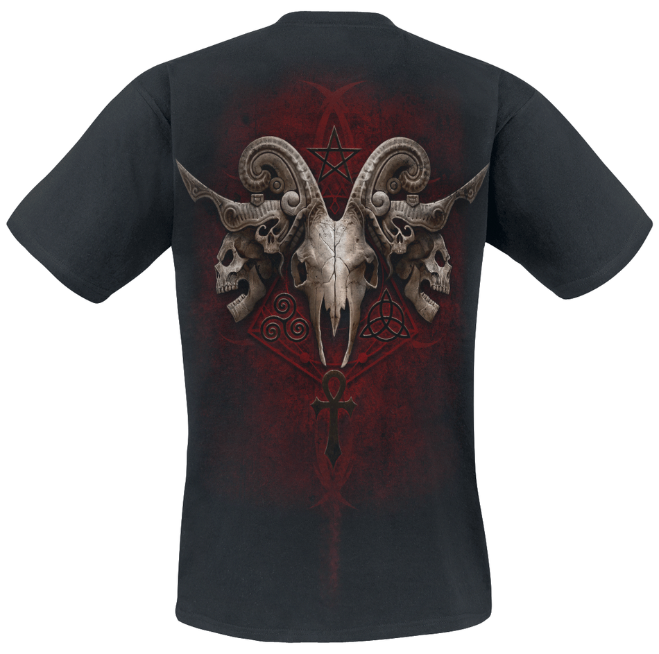 T-Shirt Manches courtes Gothic de Spiral - FACES OF GOTH - S à XXL - pour Homme - noir - Spiral - View 2