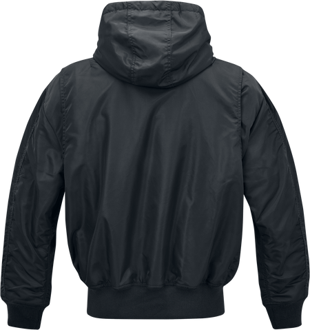 Veste mi-saison  de Brandit - CWU À Capuche - S à XXL - pour Homme - noir - Brandit - View 2