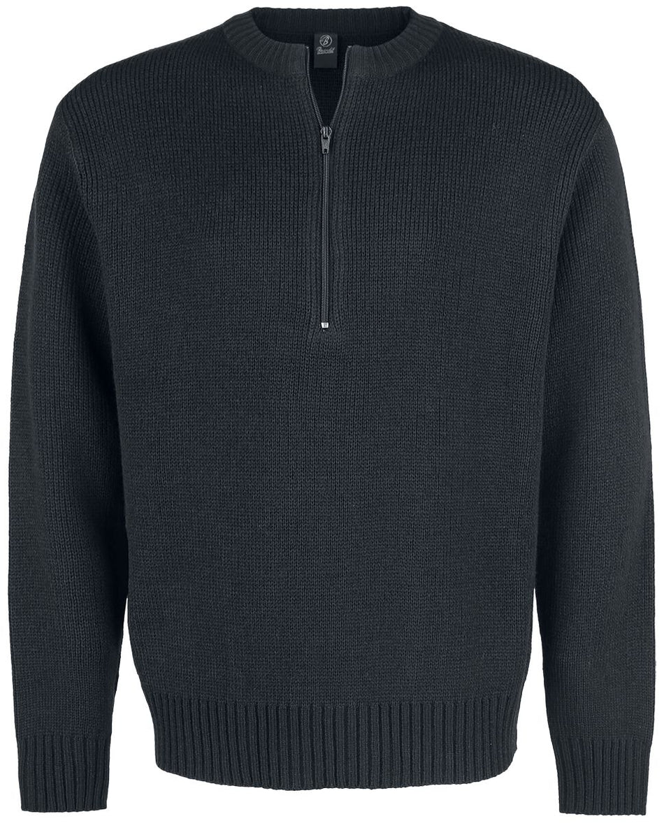 Pull tricoté  de Brandit - Pull Army - S à M - pour Homme - noir - Brandit
