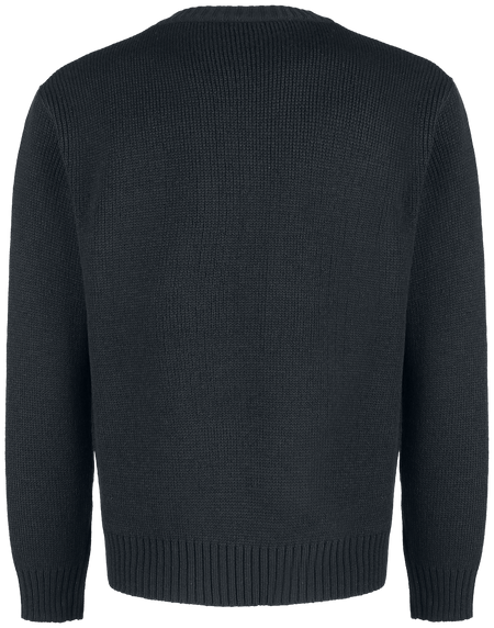 Pull tricoté  de Brandit - Pull Army - S à M - pour Homme - noir - Brandit - View 2