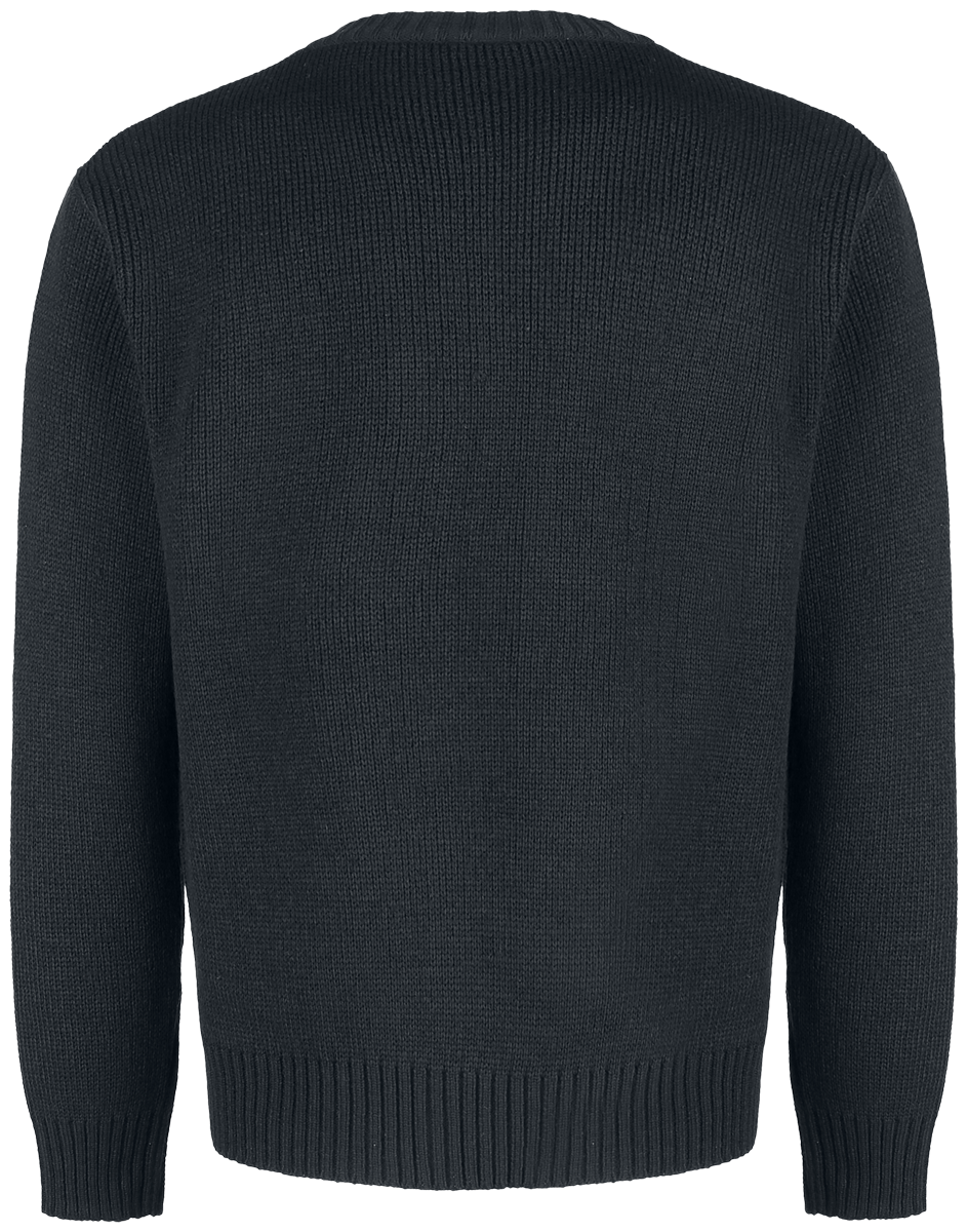 Pull tricoté  de Brandit - Pull Army - S à M - pour Homme - noir - Brandit - View 2