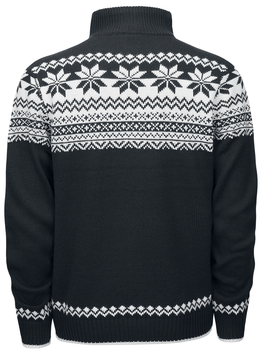Pull tricoté  de Brandit - Pull Style Norvégien - S à XXL - pour Homme - noir - Brandit - View 2