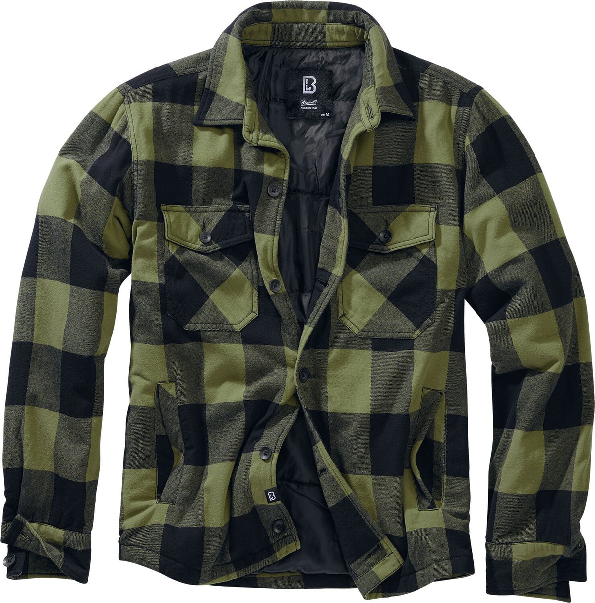 Veste mi-saison  de Brandit - Veste Bûcheron - S à XXL - pour Homme - noir/olive - Brandit