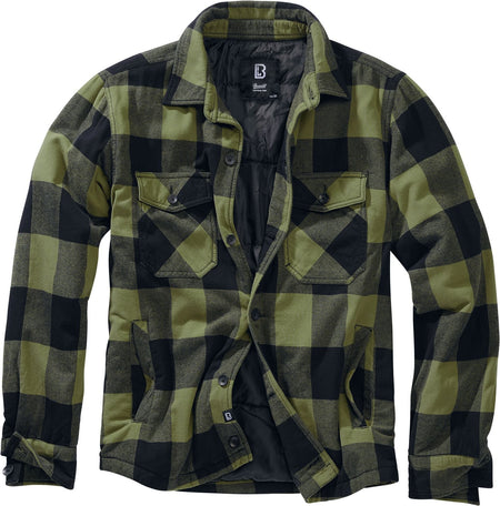 Veste mi-saison  de Brandit - Veste Bûcheron - S à XXL - pour Homme - noir/olive - Brandit
