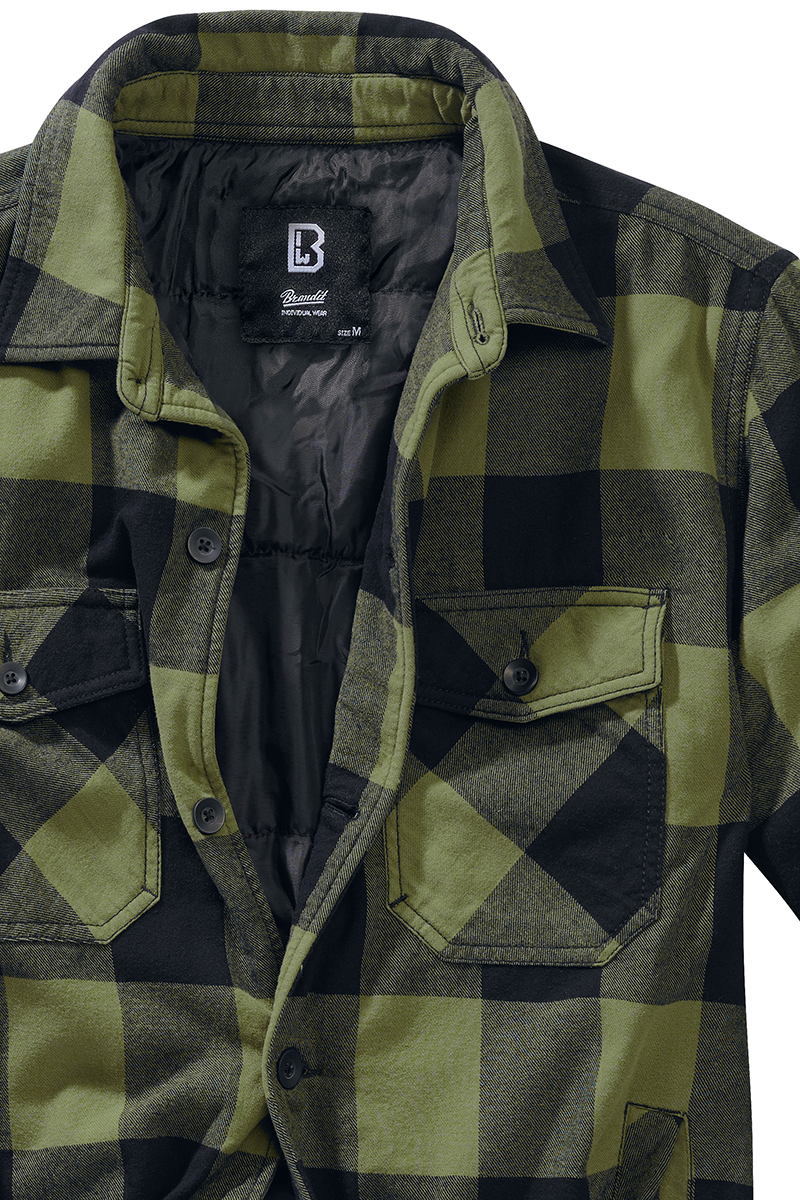 Veste mi-saison  de Brandit - Veste Bûcheron - S à XXL - pour Homme - noir/olive - Brandit - View 2