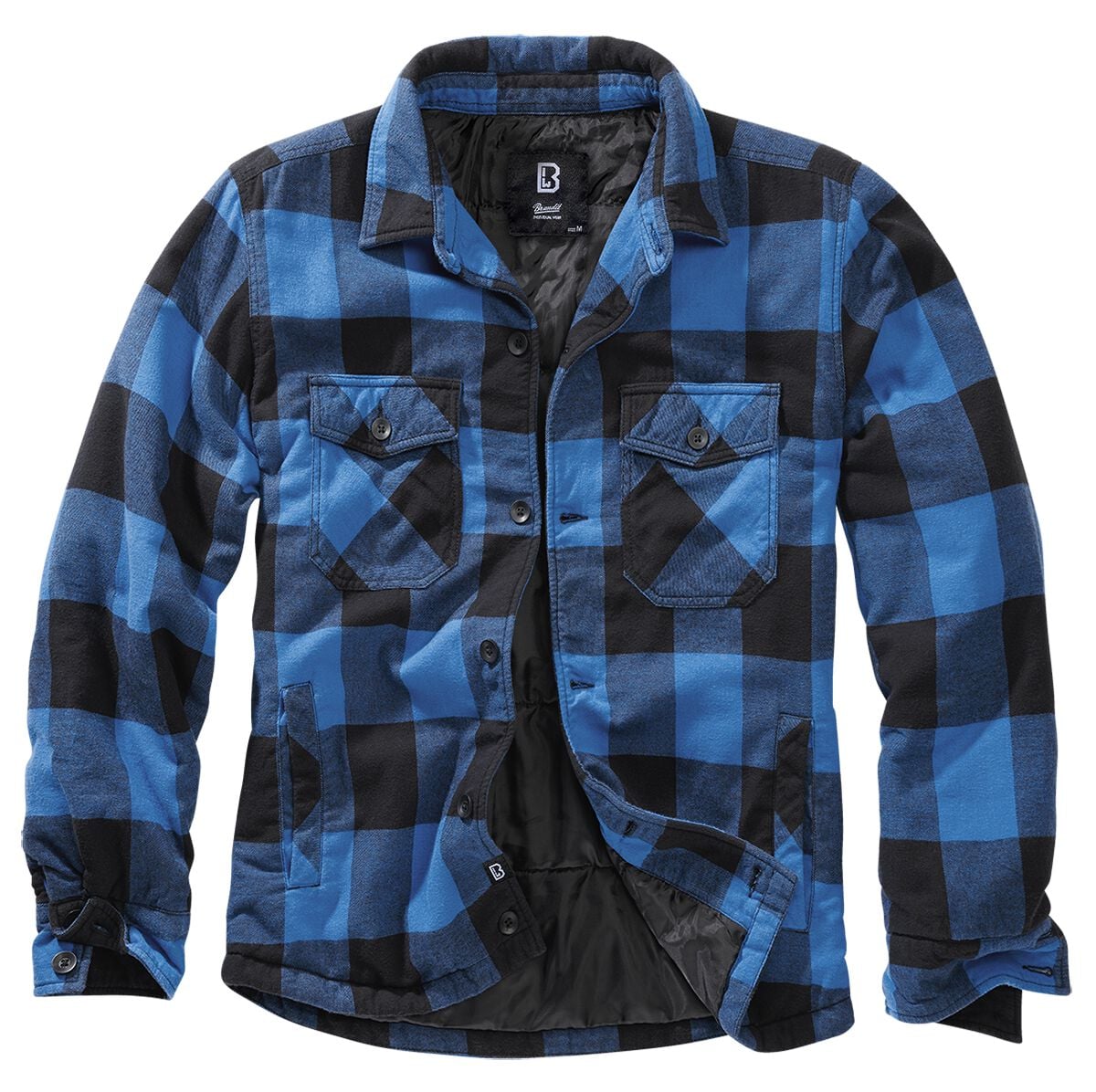 Veste mi-saison  de Brandit - Veste Bûcheron - S à 7XL - pour Homme - noir/bleu - Brandit