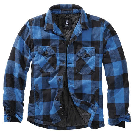 Veste mi-saison  de Brandit - Veste Bûcheron - S à 7XL - pour Homme - noir/bleu - Brandit