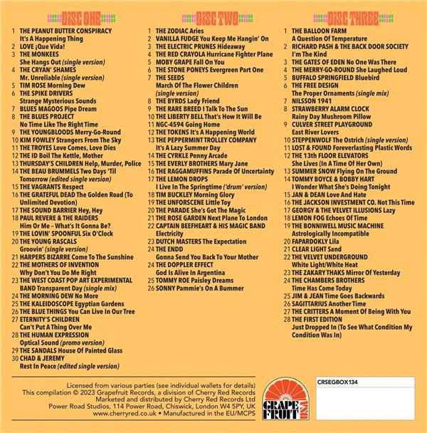 March Of The Flower Children : The American Sounds Of 1967 Coffret - Front Cover