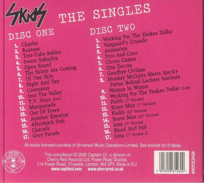 The Singles 1978-1981 - Front Cover