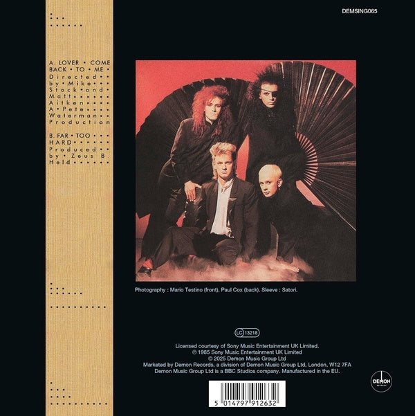 Lover Come Back - Front Cover