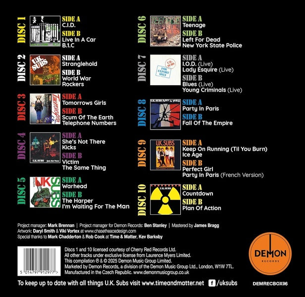 1978-1981 Singles - Front Cover
