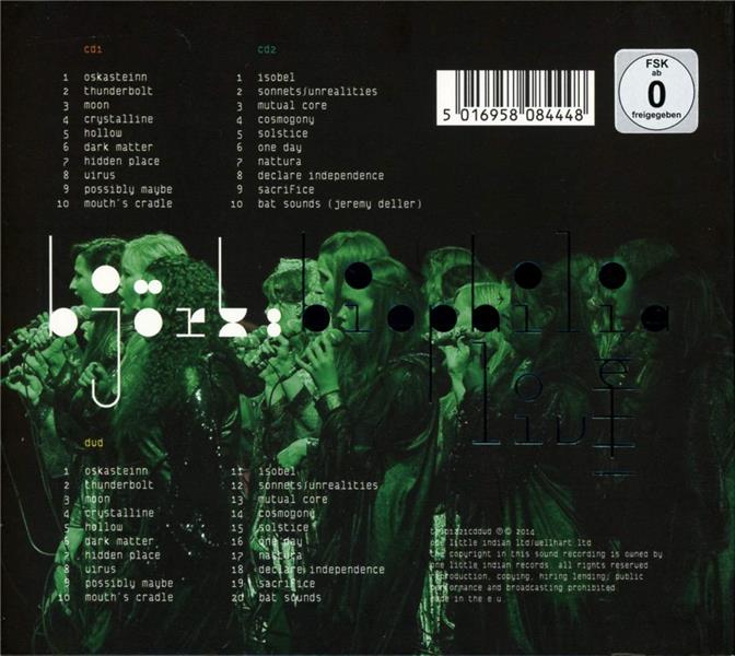 Biophilia : Live - Inclus DVD bonus - Front Cover