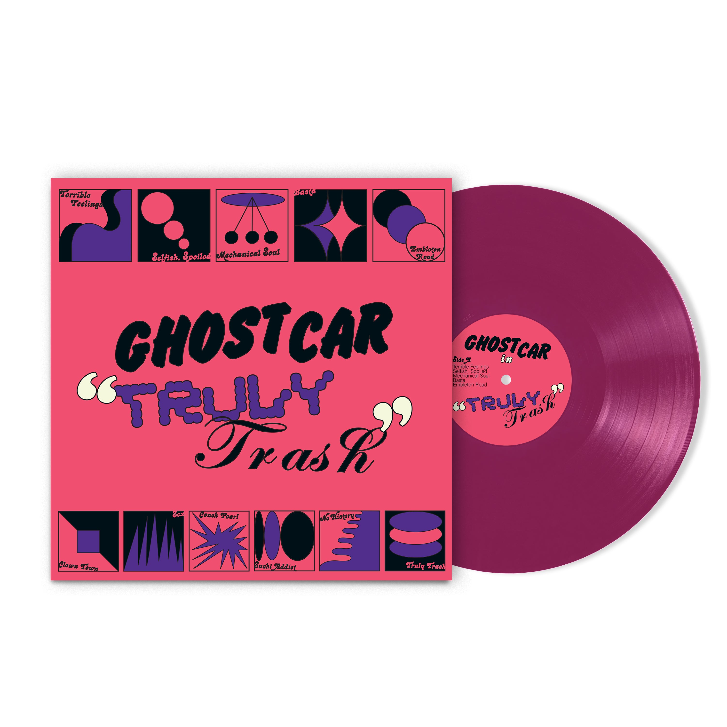 TRULY TRASH/VINYLE VIOLET TRANSPARENT - Back Cover
