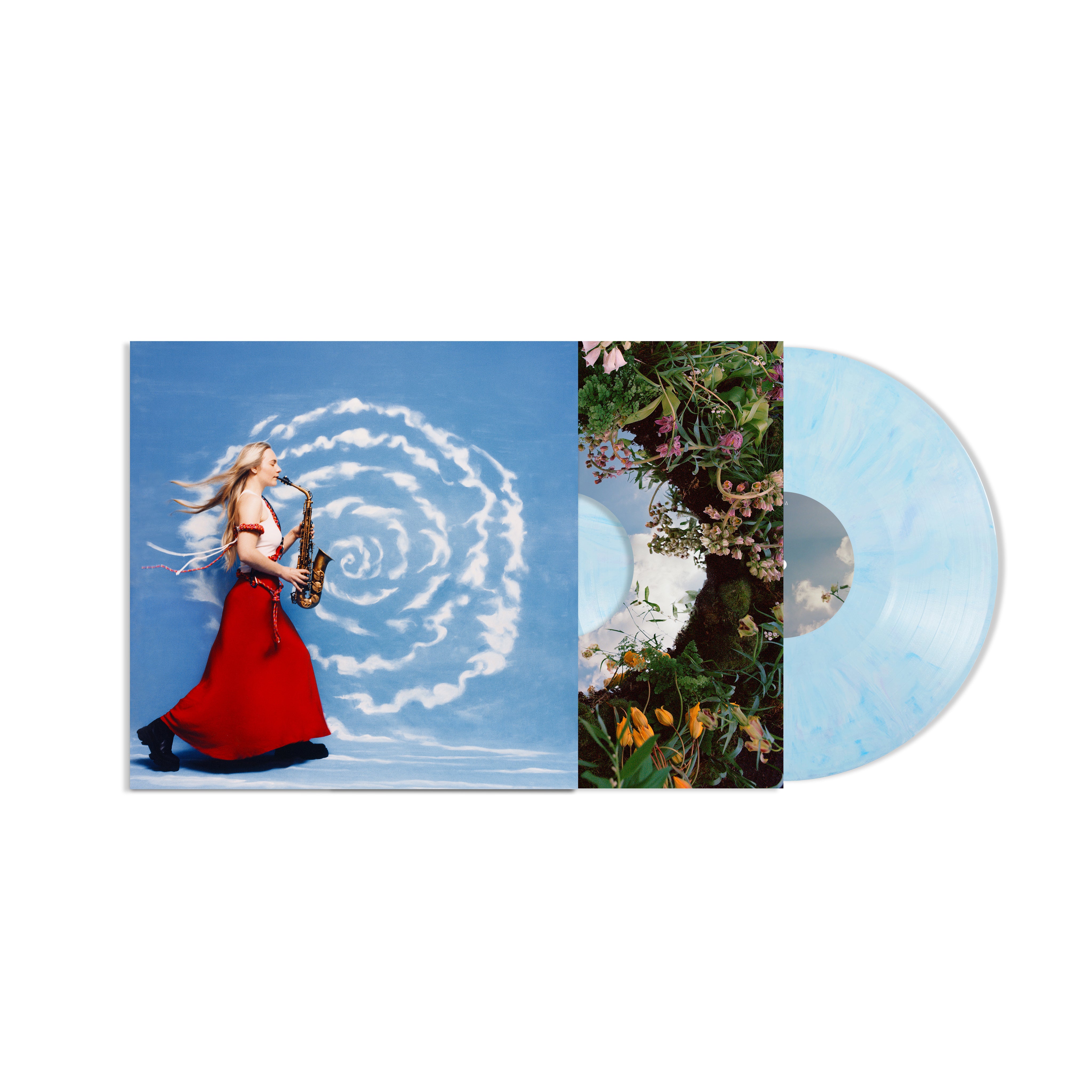 SAMPLE THE SKY/VINYLE BLEU ET BLANC - Front Cover