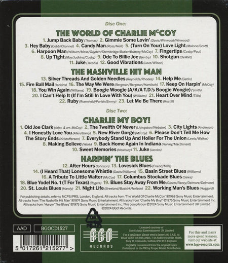 The World Of - The Nashville Hit Man - Charlie My Boy - Harpin' The Blues - Front Cover