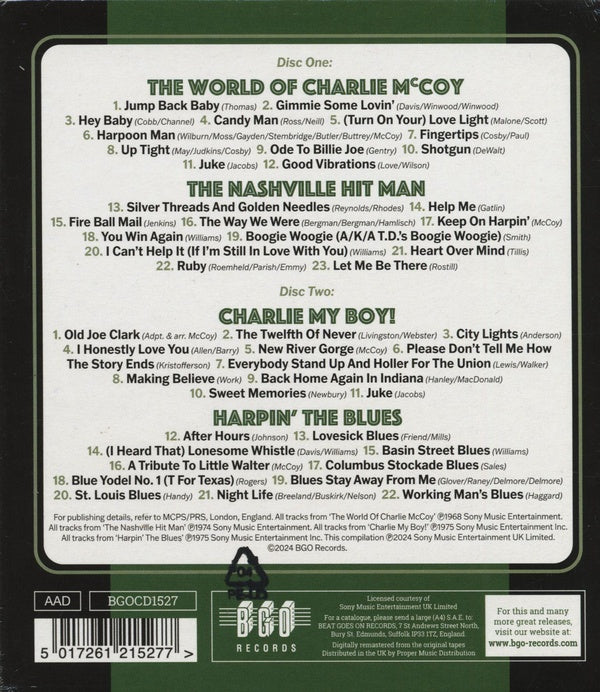 The World Of - The Nashville Hit Man - Charlie My Boy - Harpin' The Blues - Front Cover