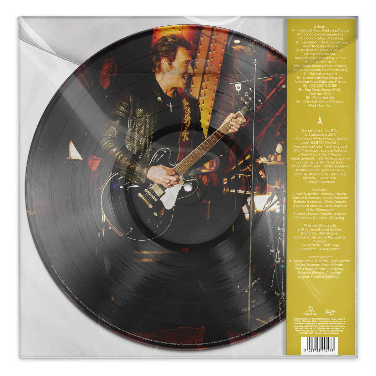 LE CONCERT ÉVÉNEMENT À LA TOUR EIFFEL, 2011 (PICTURE DISC) - Back Cover