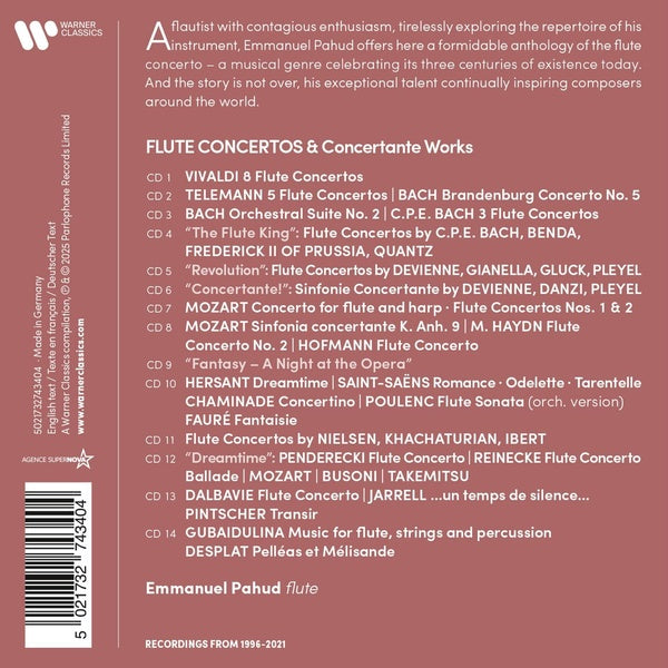 Flute Concertos & Concertante Works 14CD - Front Cover