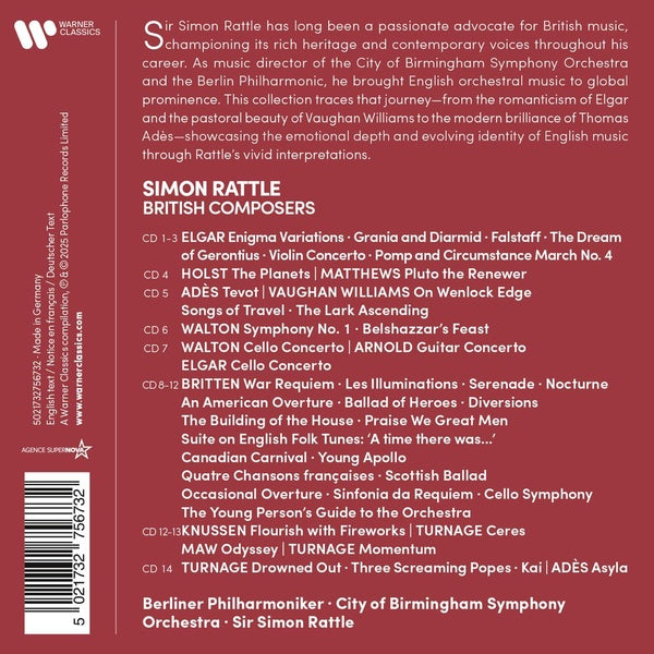 British Composers: Britten, Elgar, Holst, Vaughan Williams, Walton... - Front Cover