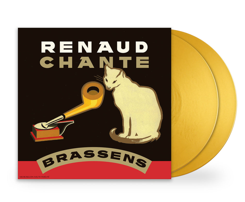 RENAUD CHANTE BRASSENS DOUBLE VINYLE COULEUR (50 ANS DE CARRIERE) - Front Cover