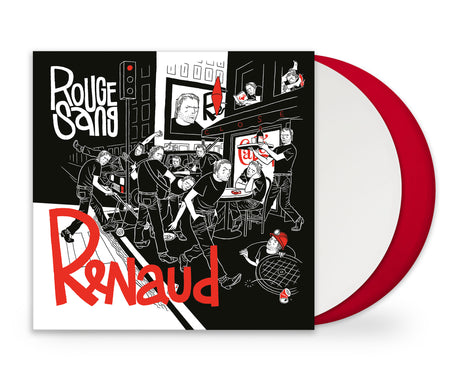 ROUGE SANG DOUBLE VINYLE COULEUR (50 ANS DE CARRIERE) - Front Cover