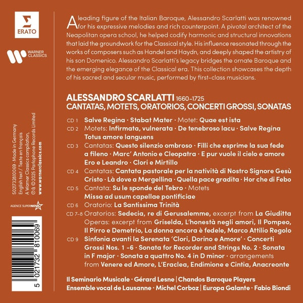 Alessandro Scarlatti édition - Front Cover