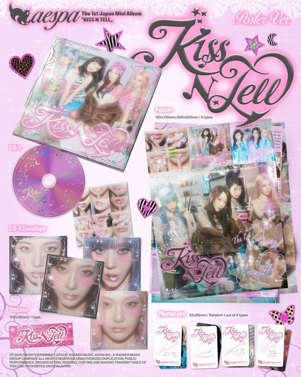 KISS N TELL Poster Version Édition Limitée - Front Cover
