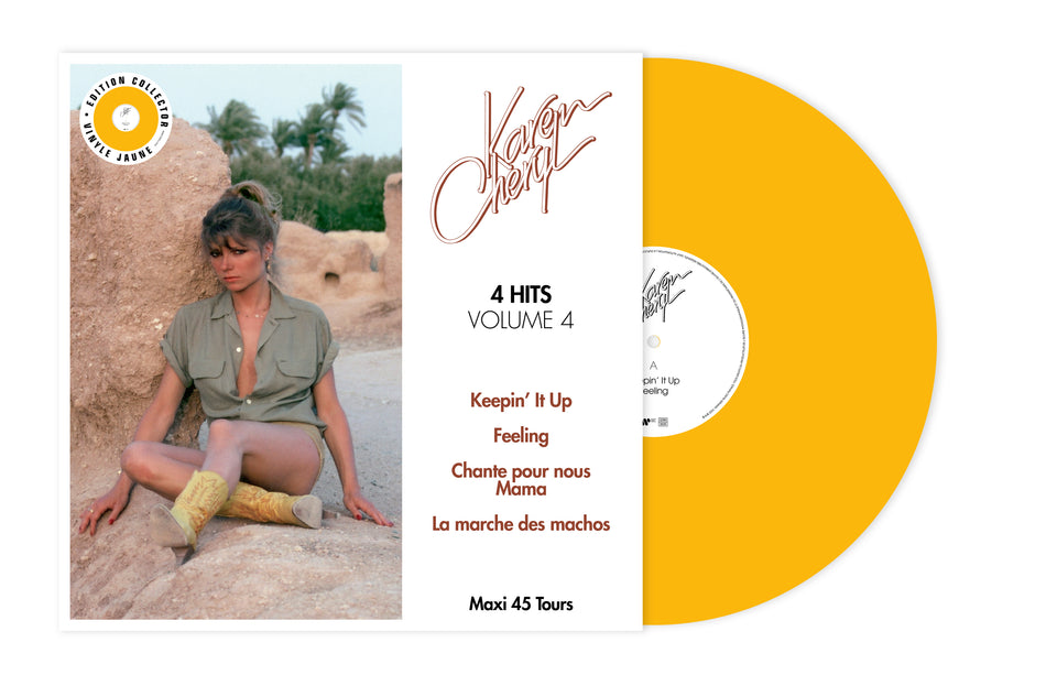 4 HITS - VOL.4 (MAXI VINYLE JAUNE) - Front Cover