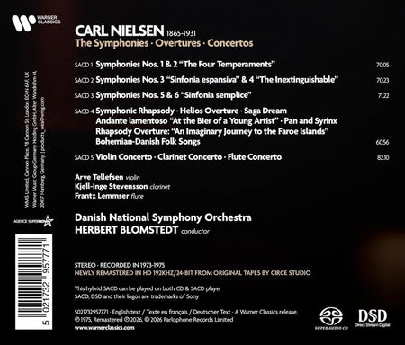 Nielsen : Symphonies, Overtures & Concertos - Front Cover