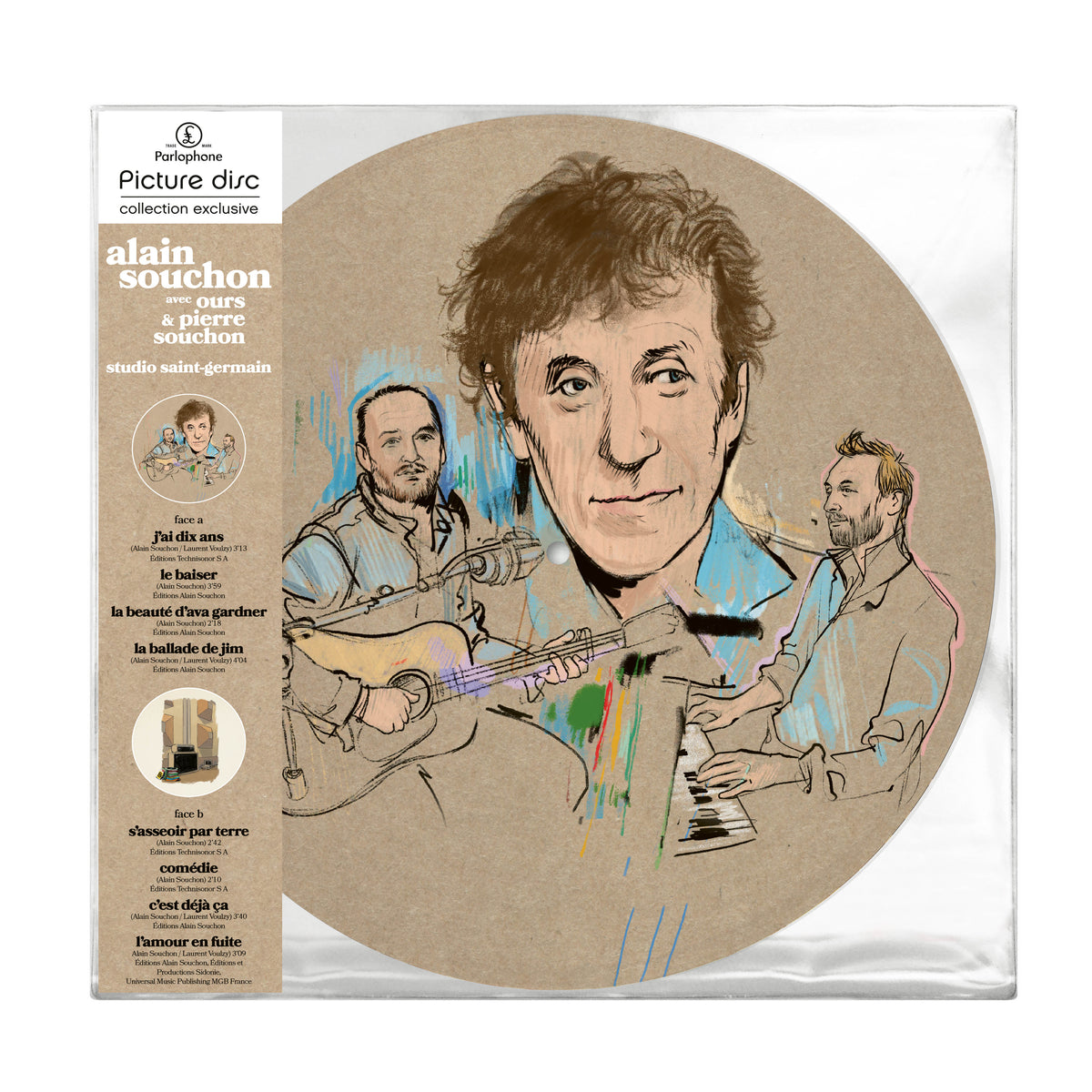 STUDIO SAINT-GERMAIN (AVEC OURS & PIERRE SOUCHON) [PICTURE DISC EDITION LIMITÉE] - Front Cover