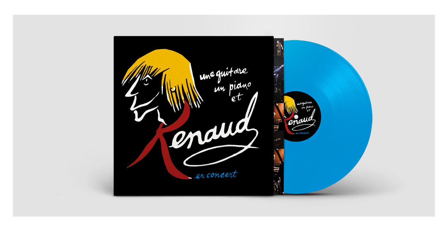 UNE GUITARE, UN PIANO ET RENAUD (LIVE RADIO FRANCE) [VINYLE BLEU] - Front Cover