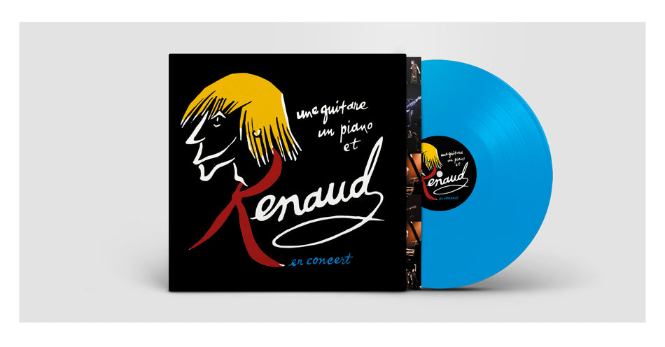 UNE GUITARE, UN PIANO ET RENAUD (LIVE RADIO FRANCE) [VINYLE BLEU] - Front Cover